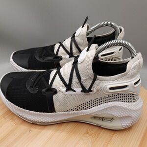 Under Armour Shoes 6Y Womens 7.5 Curry 6 Basketball Black White Athletic GUC